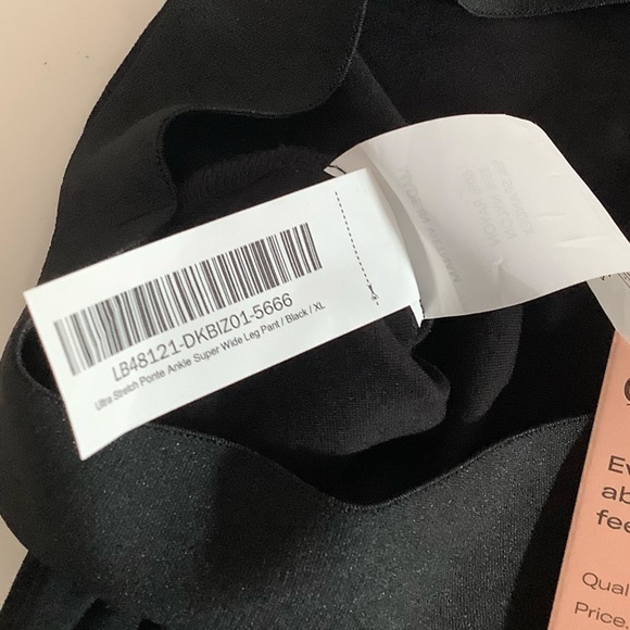 Quince Ultra-Stretch Ponte Super Wide Leg Ankle Pant Black NWT Multiple Sizes - Picture 7 of 11